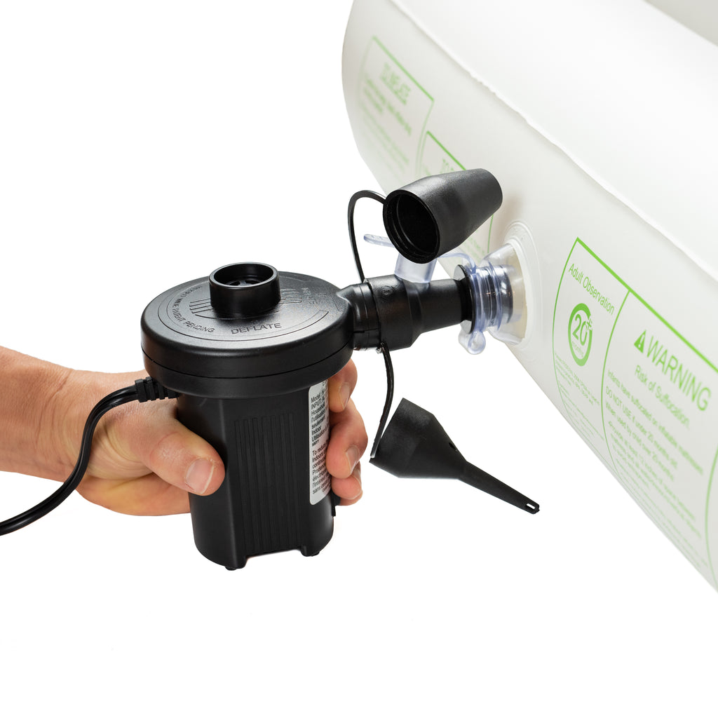 inflatable travel bed for kids Toddler camping or floor bed Portable Blow Up Mattress Blue