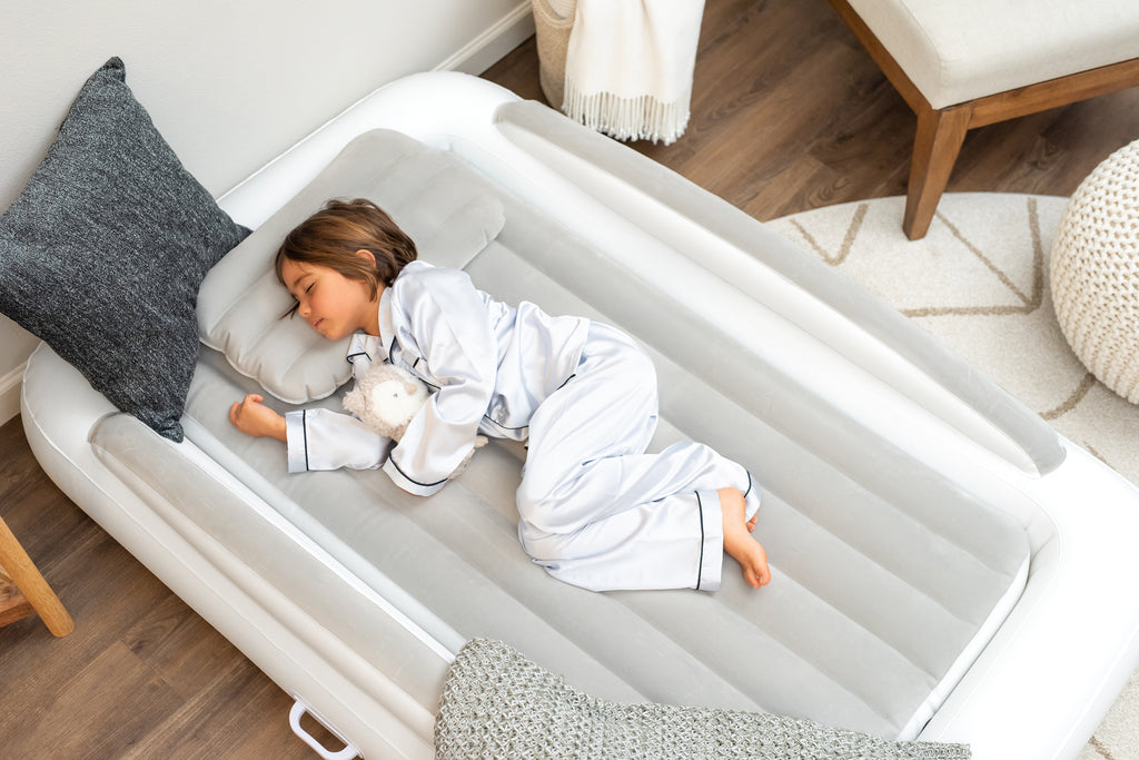 inflatable travel bed for kids Toddler camping or floor bed Portable Blow Up Mattress 3 colors