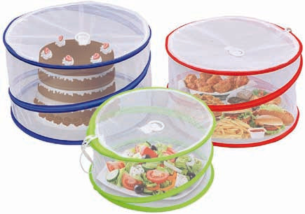 Outdoorwares Tent Pop Up Food Cover - Fine Mesh Screen, Bottomless & Collapsible Design With Handles | Keep Bugs, Insects & Flies Away | For Picnics, Outdoor Fiestas, BBQ, & More